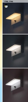 ZARAGOZA kültéri fali LED 9W L21cm fekete