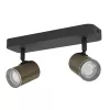 CONSUMA 1 BALKEN/2 GU10 SW/BR.-GEB.