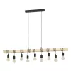 TOWNSHEND függ. E27 9x60W fek/fa