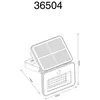 Szolár fekete,fehér IP65 3000-6500K