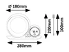 Wakeway asztali, LED5W, L28cm, RGB