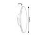 RUST kültéri fali LED 15W d22cm szürke