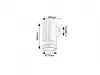 Urfa Line fali 9W H15cm barna IP65*