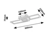 Ramin, belt.menny. LED30W, 60x22cm@
