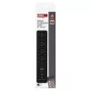 GOSMART hosszabbító 4 aljzat, 2m, kapcsolós, 1,5mm2 , USB-A, USB-C