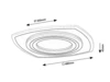 Taneli2,belt.menny. LED60W, 48x48cm@