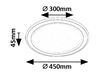Golwen, belt.menny. LED22W, D45cm@