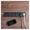 GOSMART hosszabbító 4 aljzat, 2m, kapcsolós, 1,5mm2 , USB-A, USB-C