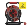 Kábeldob 25m 4 aljzat H07RN-F3x1,5mm2 IP44