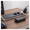 GOSMART hosszabbító 4 aljzat, 2m, kapcsolós, 1,5mm2 , USB-A, USB-C