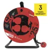Kábeldob 25m 4 aljzat H05RR-F3x2,5mm2 IP44