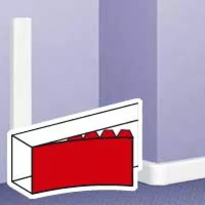 DLP kábelcsatorna fedél műanyag 65mm 2m/db 12db/doboz