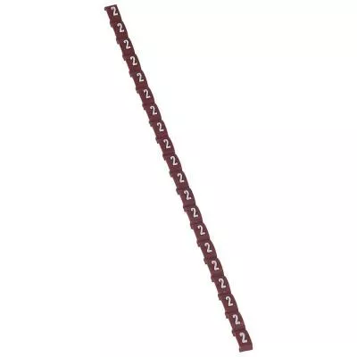 Kábeljelölő duplix 2 piros 20db/csomag