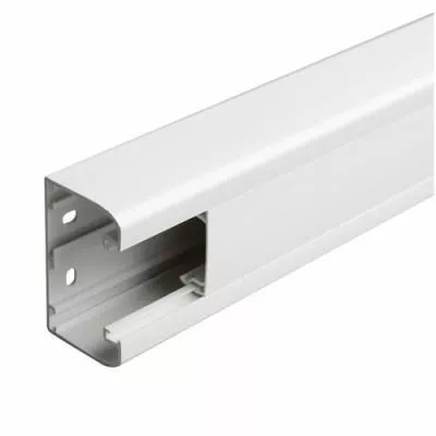 DLP kábelcsatorna 80x50mm 1 rekeszes, fedéllel 10db/doboz válaszfal nélkül