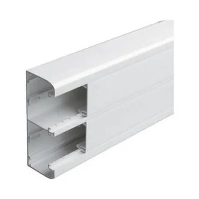 DLP csatorna 130x50mm 2 rekeszes,fedéllel 12m/doboz+válaszfal+2x45mm fedélel