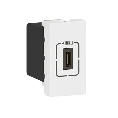 PRMOSAIC USB töltő alj, 1,5A 1mod 1x usb-c - 230V-5V 7,5W fehér