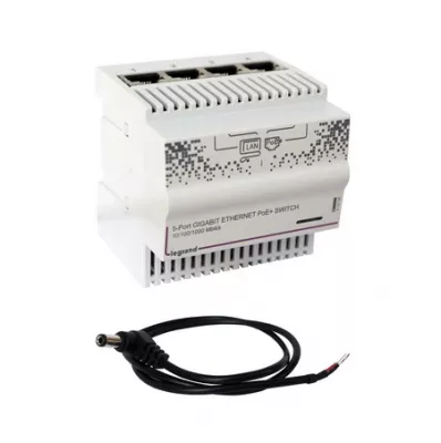 LEXIC 1Gbps 4+1 x RJ45 port 60W 4MOD PoE ETHERNET SWITCH, 4MODUL