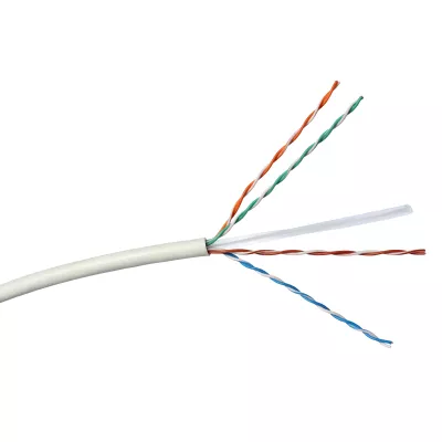 UTP KÁBEL Cat6 PVC,4ÉRPÁR AWG23 U/UTP, FALI KÁBEL, LINKEO, RÉZ