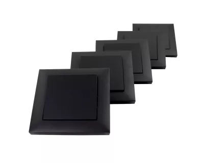 SUNO MULTIPAKK VÁLTÓKAPCSOLÓ FEKETE* VÁLTÓKAPCSOLÓ RUGÓS 10A, 5DB KPL