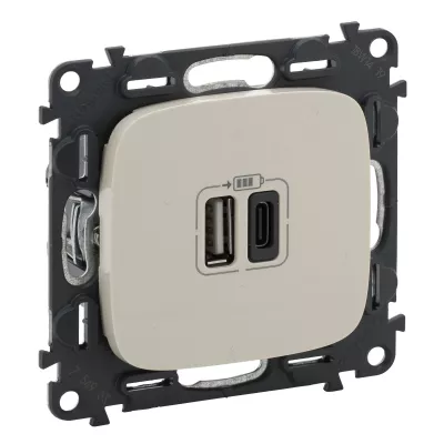VALENA ALLURE USB A+C TÁP.5V 3A15WEC KETTŐS USB TÖLTŐALJ.+BEÉP.TÁPEGYSÉG