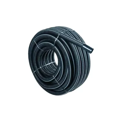 GÉGECSŐ D90 BLACKCOR+BEHÚZÓ FEKETE D90 duplafalú Blackcor PE BEHÚZÓSZÁL