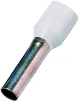 Szigetelt érvéghüvely 0,75 mm2 8mm szig. 0,75mm2 L=8mm fehér
