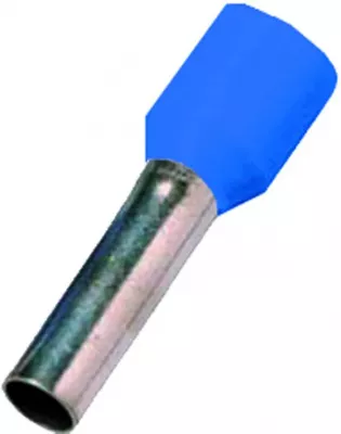 Szigetelt érvéghüvely 2.5mm2 l8mm szig. 2,5mm2 l=8mm kék box 100