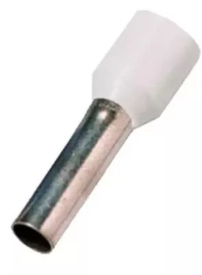 SZIGETELT ÉRVÉGHÜVELY  0.5mm2 DIN46228 T4, 0,5mm2 l=8mm fehér