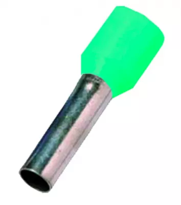 SZIGETELT ÉRVÉGHÜVELY 0.34mm2 DIN46228 T4, 0,34mm2 l=8mm türkiz
