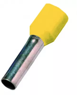 ÉRVÉGHÜVELY 1mm2 l=12mm SÁRGA