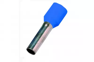 ÉRVÉGHÜVELY 2.5mm2 L=12mm Érvéghüvely T4, 2,5mm2 l=12mm kék