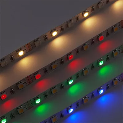 LED szalag beltéri (5050-60)RGB+melegfehér 12V 8W DC