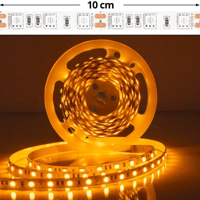 LED SZALAG 60LED IP20 SÁRGA LED 5050-60 12V SÁRGA