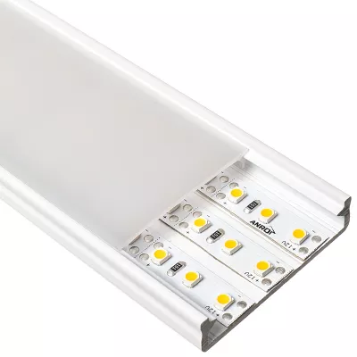 LED PROFILSÍN FÜGGESZTHETŐ XXL FEHÉR , OPÁL BÚRÁVAL