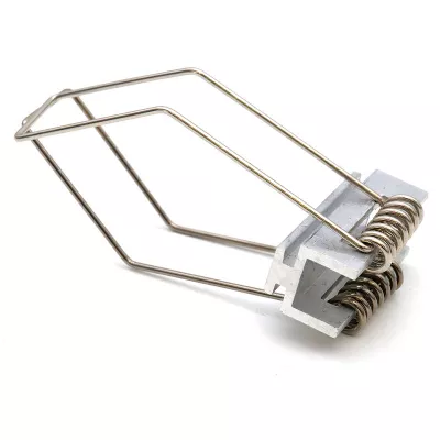 LED PROFIL TARTÓ RÖGZÍTŐ ELEM ALP-031 EZÜST RUGÓS