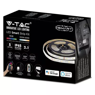 Smart LED szalag szett 5 méter RGB+ CCT FullColor - Wi-Fi vez.+ táp+távi