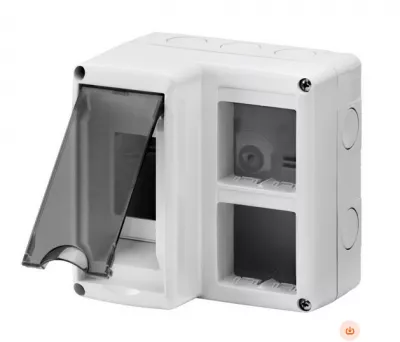 SYSTEM-COMBI DIN FKÍVÜLI 4M IP40 4 férőhely + 2 DIN modul