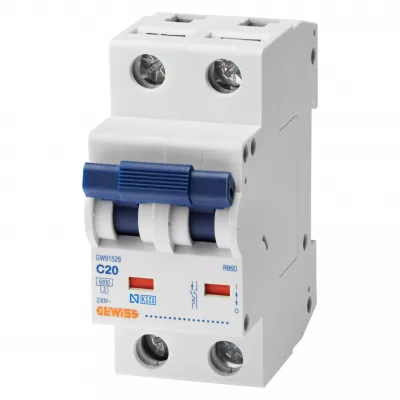 Kismegszakító RB60 1P+N C50 6kA 2 modulos