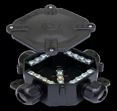 KÖTŐDOBOZ 6455-11P/5 fekete