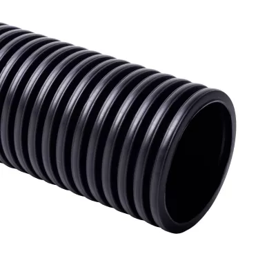 Gégecső D110 KOPOFLEX+behúzó fekete uv álló 50m/tekercs
