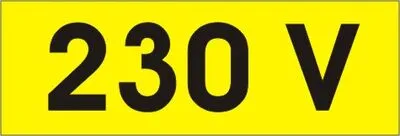 ÖNTAP:230V PVC 6cmx2cm SÁRGA