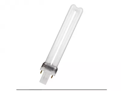 ROVARCSAPDA PÓTFÉNYCSŐ 9W G23 FEKETE FÉNYŰ UV