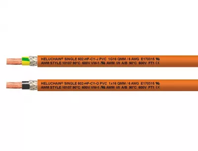 HELUCHAIN® 602-HF-CY-O PVC 1x 16 UL/CSA narancssárga
