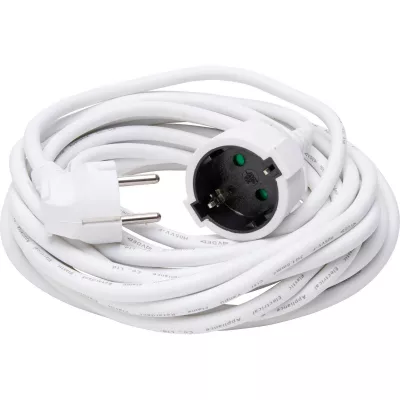 Kopp hosszabbító 10m 3x1,5mm2 fehér