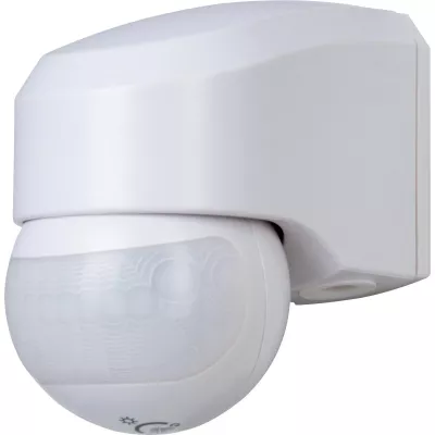 Kopp mozg.érz. 180° falonkiv.IP44 törtfehér, infra control, LED-hez is