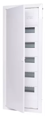 JUMBO60+10 süllyesztett elosztószekrény fém ajtóval, rugós sorkapoccsal