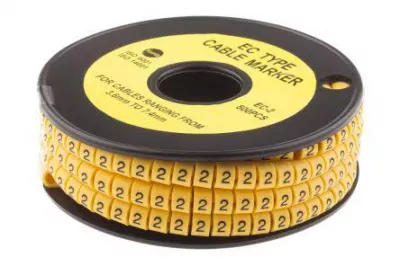 KÁBELJELÖLŐ PA1/3 SÁRGA  2  tek/200 tekercs/200db