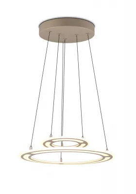 CROMER Függ. 53W LED 6200lm bézs