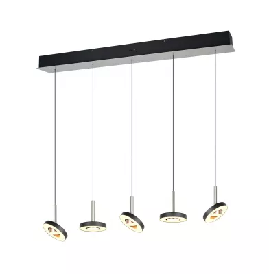 GUANO Függ. 5x8W LED 850lm m.nikk.