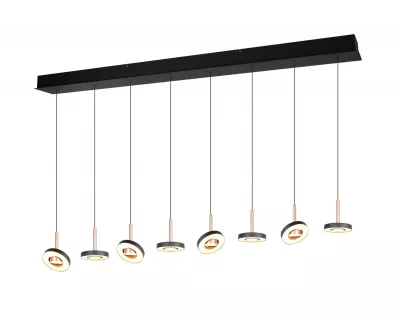 GUANO Függ. 8x8W LED 850lm k.barna